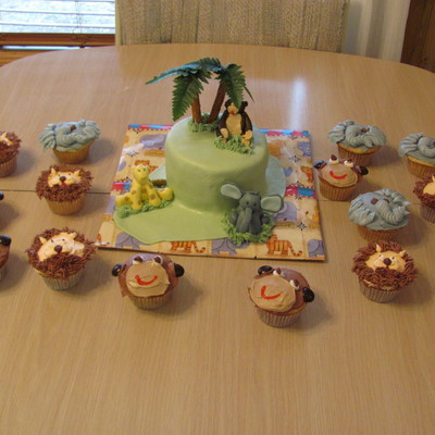 Jungle Cake For 1St Birthday!