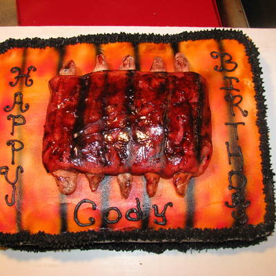 Rack Of Ribs Cake