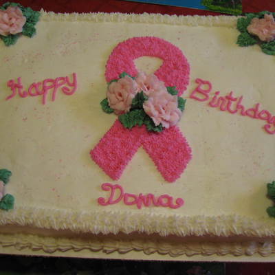 Birthday Cake For Breast Cancer Surviver
