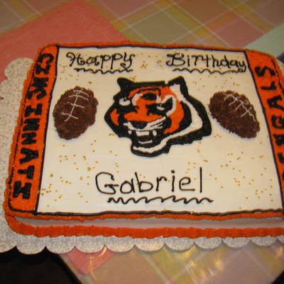 Bengals Birthday Cake