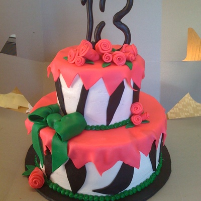 "13Th" Birthday Cake