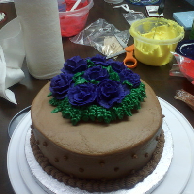 My First Rose Cake!