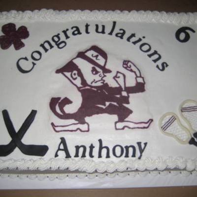 High School Fighting Irish Cake