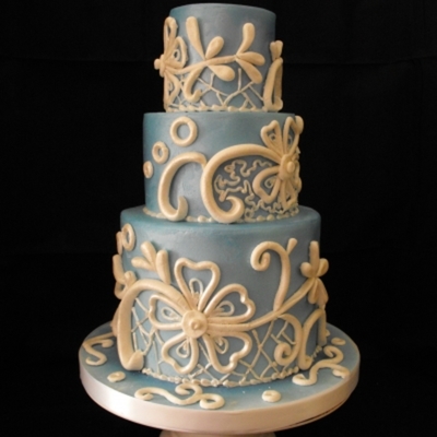 Winteresque Wedding Cake