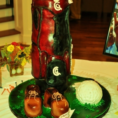 Jim Teegarden Sculpted Golf Bag Cake