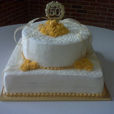 50Th Anniversary Cake
