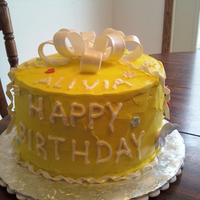 Bow Birthday Cake