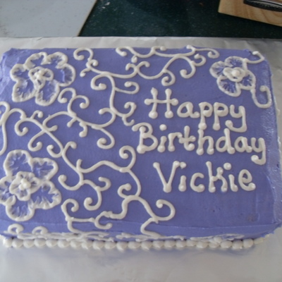 Purple Bday Cake