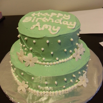 Green Birthday Cake