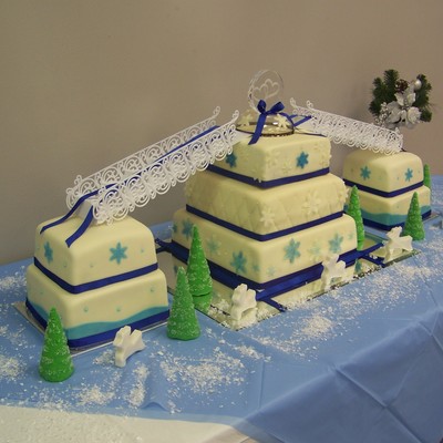Snowflake Wedding Cake