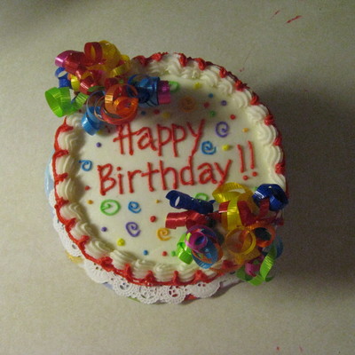 Colorful Birthday Cake