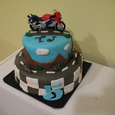 Motorcycle Cake