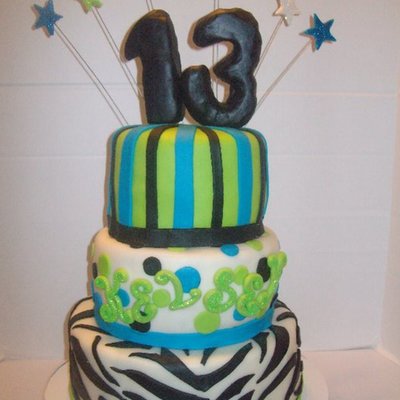 Lime Green And Electric Blue