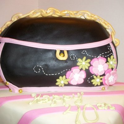 Black Purse Cake