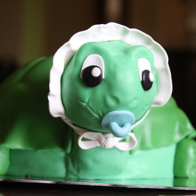 Turtle Baby Shower Cake