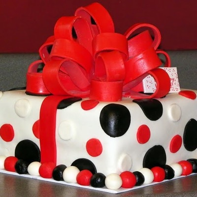 Nc State Inspired Present Cake