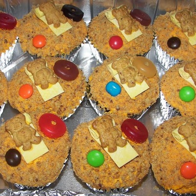 Beach Teddy Cupcakes