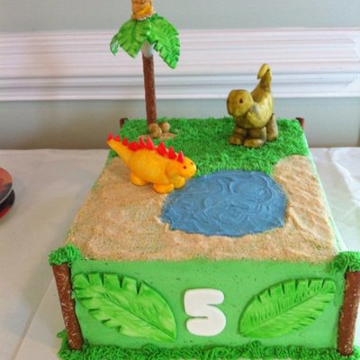 Dinosaur / Jungle Theme With A Monkey