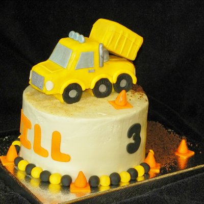 Construction Dump Truck Cake