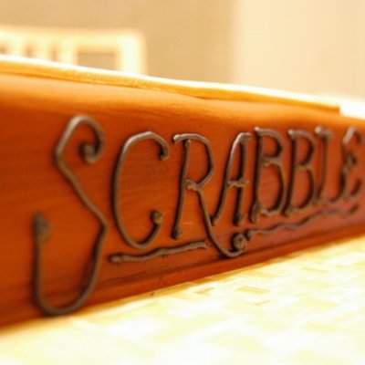 Scrabble Cake