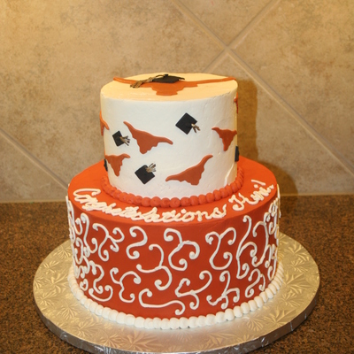 Longhorn Graduation Cake