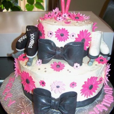 Skating Birthday Cake
