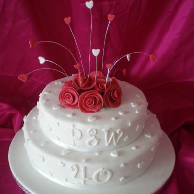 Ruby Anniversary Cake