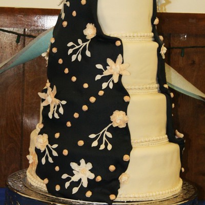 Draped Wedding Cake