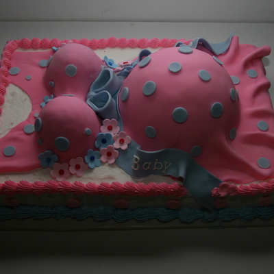 Pregnant Mom Shower Cake
