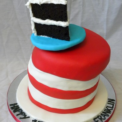 Cat In The Hat Birthday Cake
