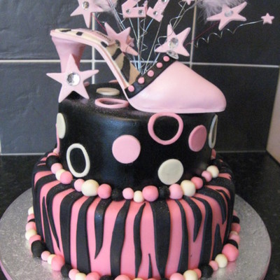 21St Birthday Shoe Cake