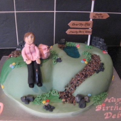 40Th Birthday Hiking Cake