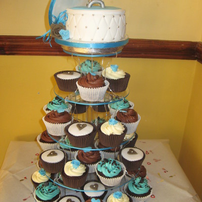Engagement Cupcake Tower