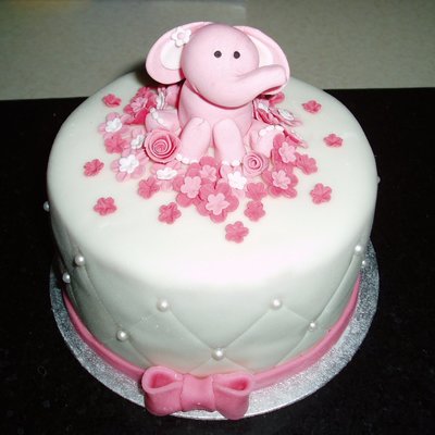 Elephant And Flowers