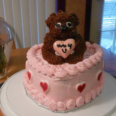 Nutty Squirrel Valentine Cake