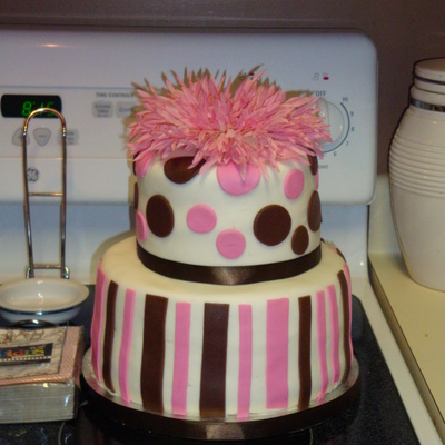 Pink And Brown Baby Shower