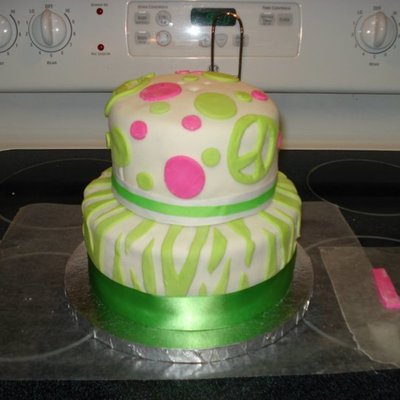 Pink And Green Birthday
