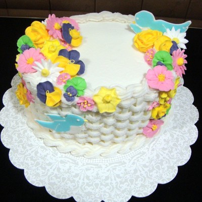 Wilton Course 2 Final Cake