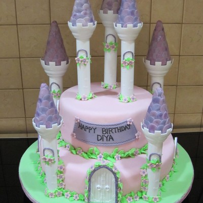 Princess Castle Cake