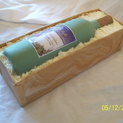 Wine Bottle Cake By Sweet Indulgences - Il