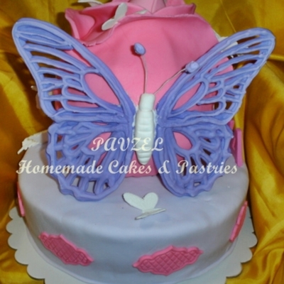 Butterflies And A Rose