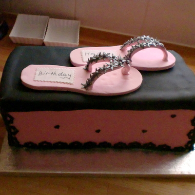 Flipflops Shoes And Box