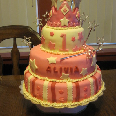 Princess First Birthday Cake