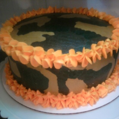 Camo With Blaze Orange