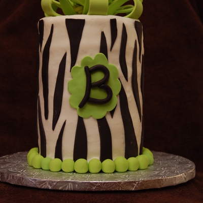Tall Zebra Cake