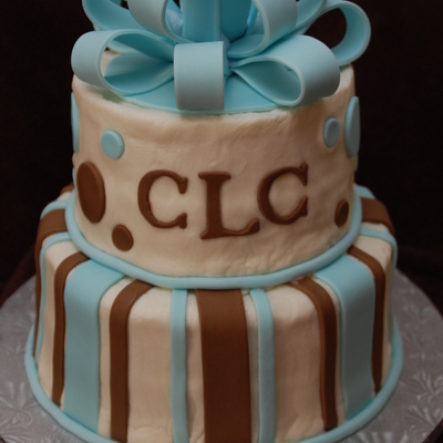 Brown And Blue Baby Shower