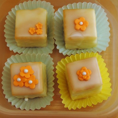 First Time "practice" Petit Fours