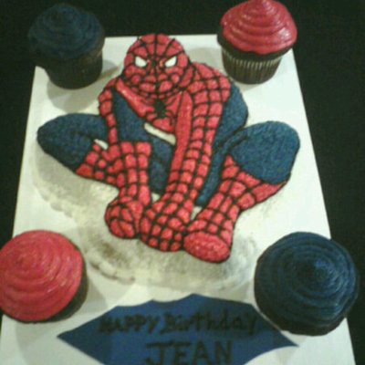 Spiderman Buttercream Cake