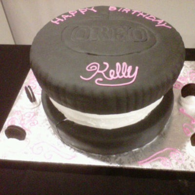 Double Stuffed Oreo Cake