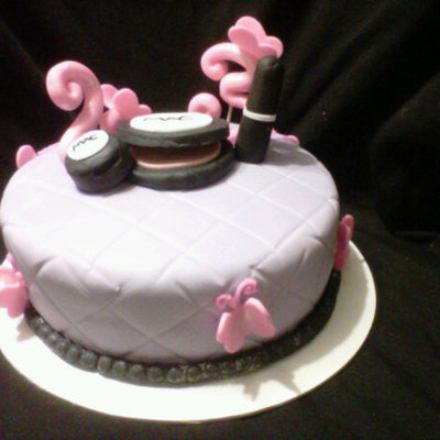 Mac Makeup Birthday Cake